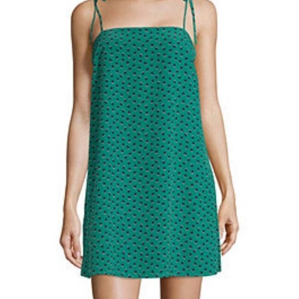 Society + Stitch Green Polka Dot Dress Medium